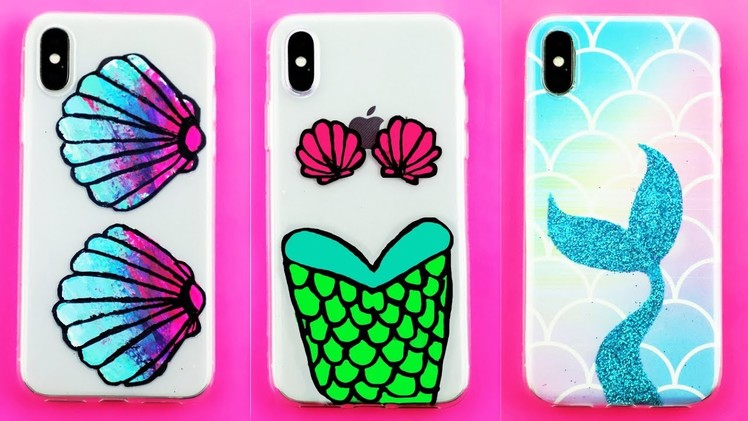 DIY Mermaid Phone Cases! DIY iPhone X cases you NEED to try!