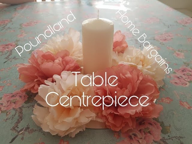 DIY Mirrored Flower Table Centrepiece - Poundland & Home bargains