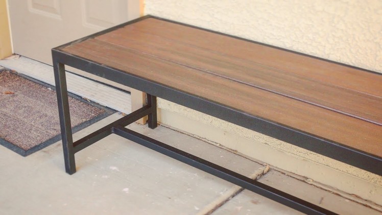 DIY Modern Outdoor Bench.Coffee Table. Metalworking