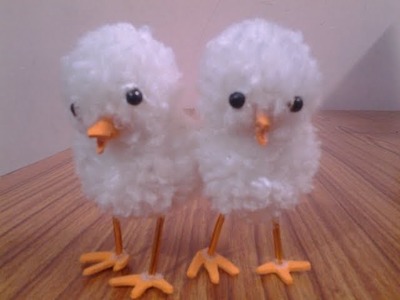 DIY Pom Pom Chickens ll Yarn Chicks