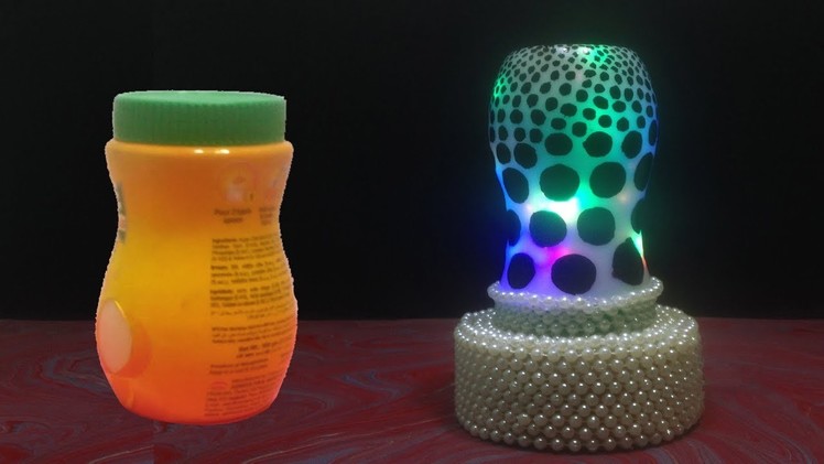 DIY  Table Lamp Made out of Recycled Plastic container