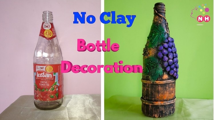 DIY Waste Glass Bottle Decoration Idea | Best out of waste