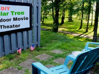 Dollar Tree DIY Outdoor Movie Theater | Projection Screen ( 2018)