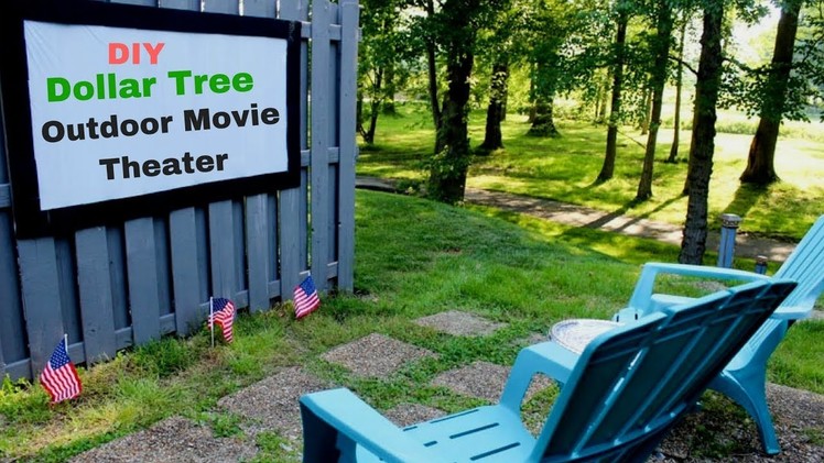 Dollar Tree DIY Outdoor Movie Theater | Projection Screen ( 2018)