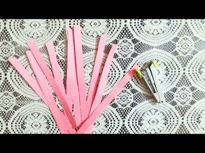 Easy Paper flower - paper flower wall hanging - cool and creative crafts ideas