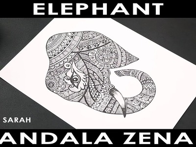 Elephant Mandala Zenart | DIY By Sarah #8