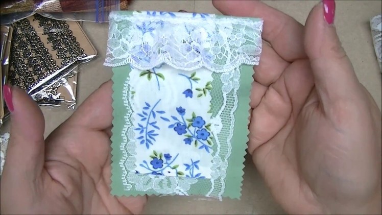 Fabric and Doily Paper Clip Tutorial