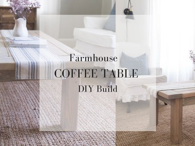 Farmhouse Coffee Table DIY Plans | FARMHOUSE FURNITURE