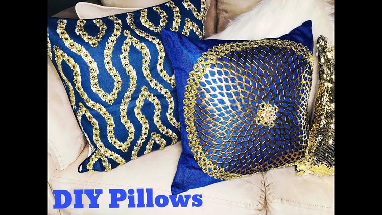 Glam DIY Pillows | DIY Cushions | Bling Pillows