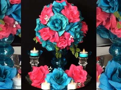 How To DIY  Pink Elegant Wedding Centerpiece #4. Over 6k Subscribers