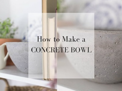 How to Make a DIY Concrete Bowl Planter I DIY HOME DECOR LIVING ROOM