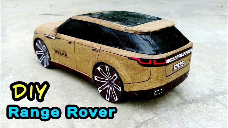 How To Make A RC Car (LAND ROVER , VELAR 2018) #RangeRover #cardboard #Velar #DIY #RC