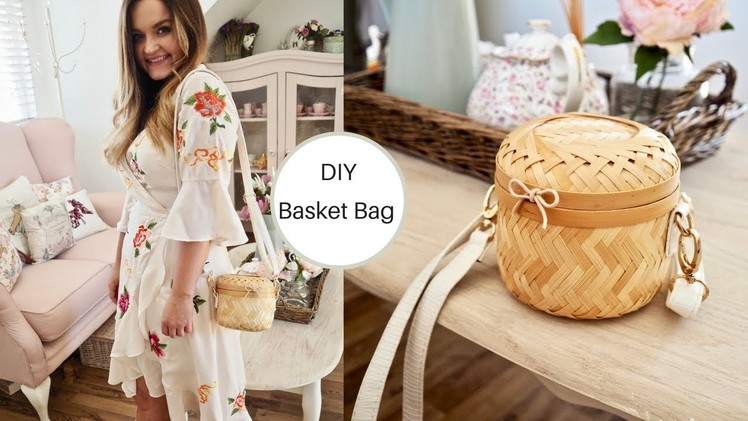 How to make a straw basket bag, wicker bag DIY