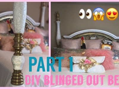 My Shabby Chic Canopy Bed Makeover ( Part 1 Diy) before and after