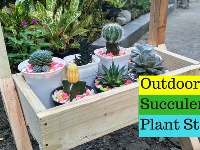 Outdoor Succulent Plant Stand | DIY Summer Project