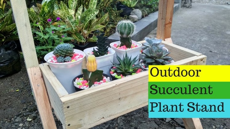 Outdoor Succulent Plant Stand | DIY Summer Project