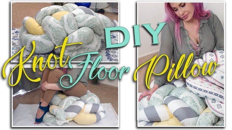Oversized Knot Pillow DIY