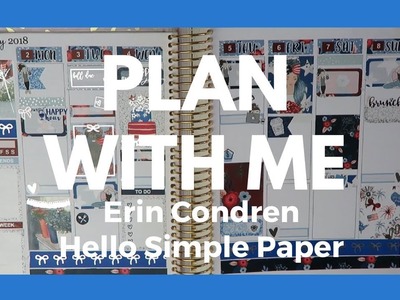 PLAN WITH ME. Erin Condren - Hello Simple Paper!