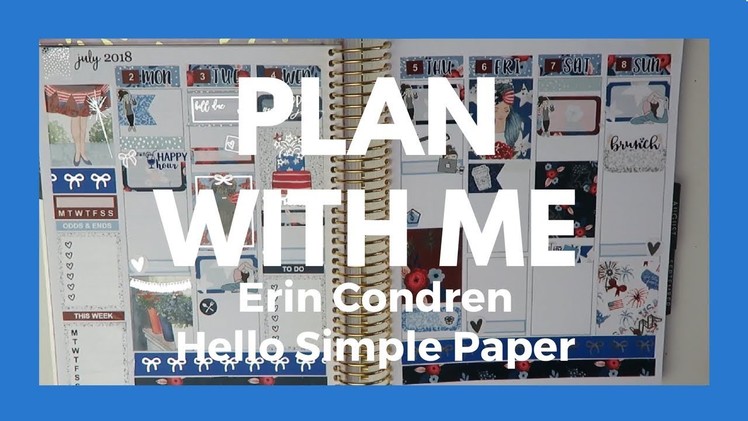 PLAN WITH ME. Erin Condren - Hello Simple Paper!