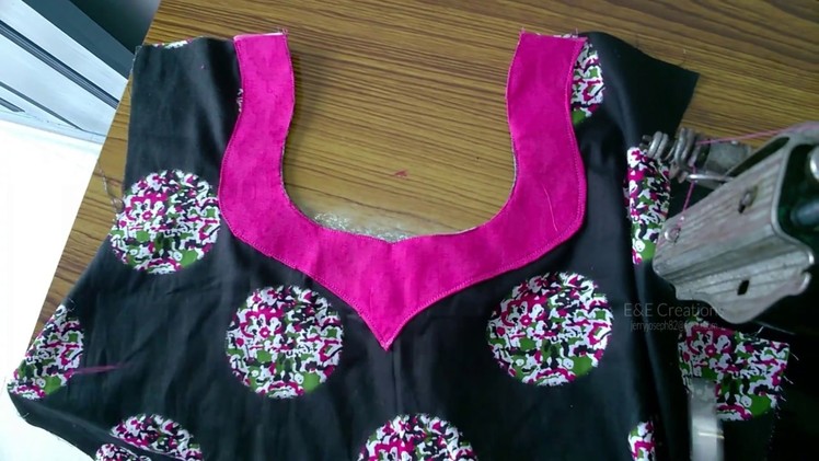 Simple nighty neck design cutting in malayalam and stitching part -2