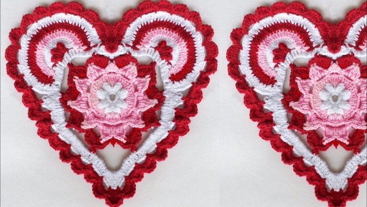 WOW !!! Heart Shaped Rumal Design Woolen Rumal Making | DIY Room Decor | Crafts | Table Mat| Thalpos