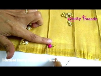 3 New Saree Kuchu Design using Pearls, Glass Beads and Crystals |  2,3,4.10 | www.knottythreadz.com