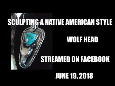 355 - Polymer clay tutorial How to sculpt a Native American style wolf head pendant