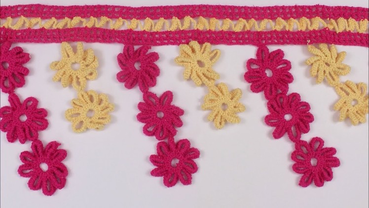 Amazing WOW !! Crochet Toran Pattern | Wall Hanging | Woolen Toran New Design | Making at Home