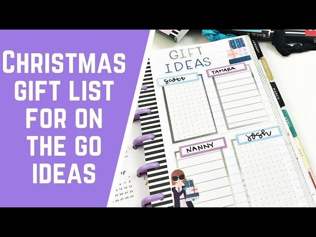 Christmas Gift List for On The Go Ideas