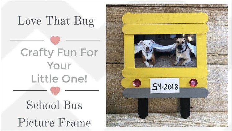 Craft Stick School Bus Frame