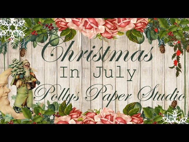 Day 1 of 12 Days of Christmas in July Vintage Pocket with Tags Polly's Paper Studio Tutorial