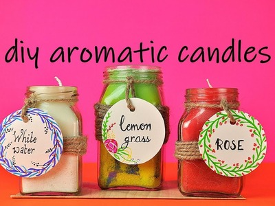 DIY Aromatic Candles || How to make scented candles at home || Step by step || Kriti Meena