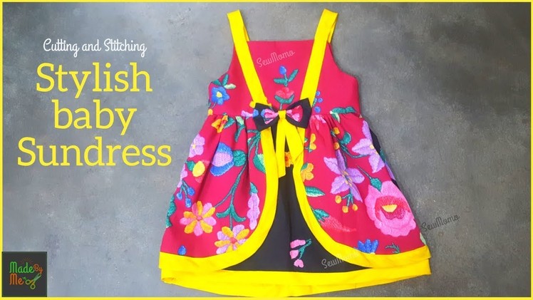 DIY Baby Frock | Baby Sundress Frock Cutting and Stitching