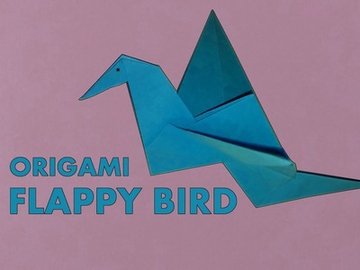 DIY origami FLAPPY BIRD.