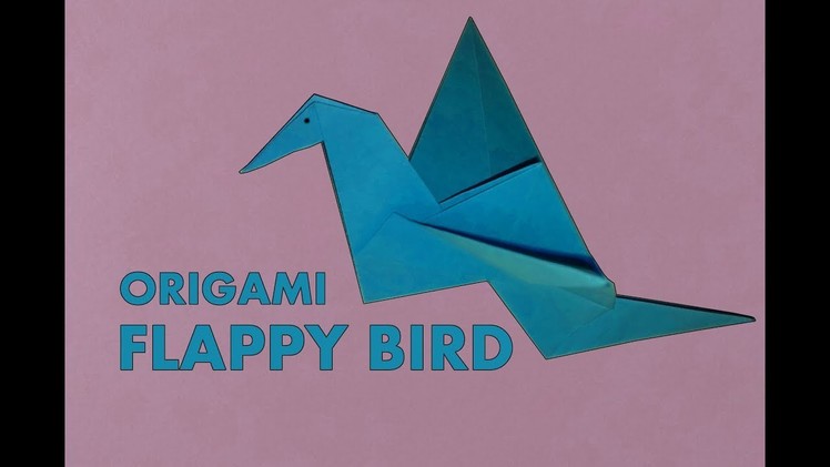DIY origami FLAPPY BIRD.