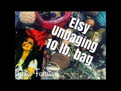 ETSY 10 LB $45 UNSOTRED JEWELRY BAG UNBAGING UNBOXED part 1 VIDEO # 57