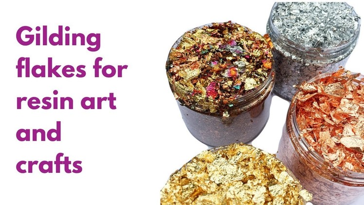 Gilding flakes for resin art, crafts and resin jewelry