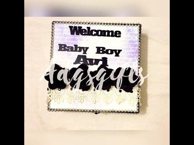 Handmade baby boy album || perfect gift for new born baby ||memories album || By-Anshu Patel