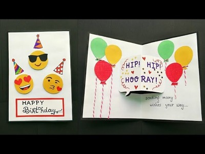 Handmade Birthday card.Birthday Pop Up Card.Birthday Greeting Card Ideas.Cute Birthday Card Making