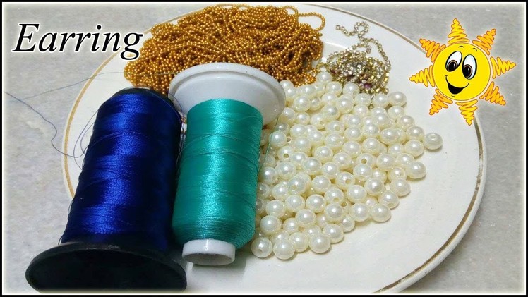 How To Make Beautiful Silk Thread Earrings using Pearl At Home | DIY | Jewelry Making | DiyArtiePie