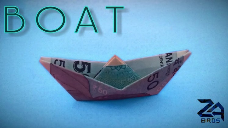 How to Make MONEY BOAT ll Easy Origami ll