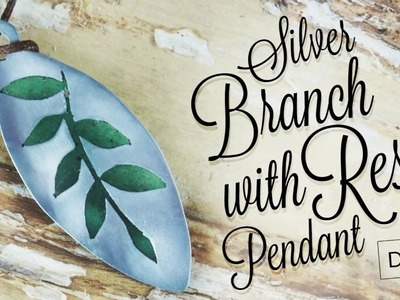 How to make Silver branch with resin pendant [DIY]