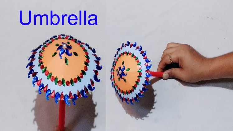How to make Umbrella for Ganesh.Ganesh chaturthi special diy.paper craft idea.Art Gallery