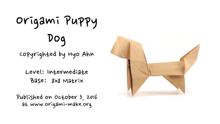 Introducing an Origami Puppy Dog