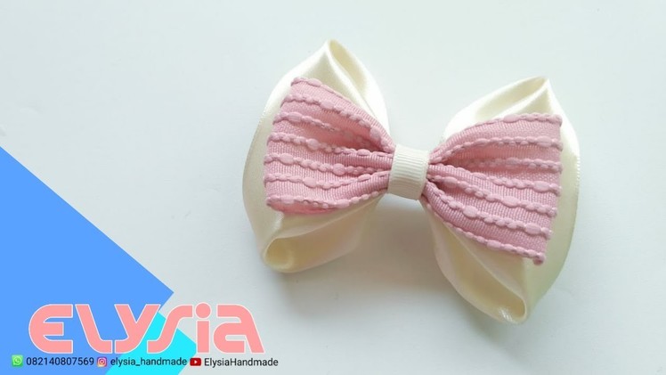 Laço Aira ???? Ribbon Bow ???? DIY by Elysia Handmade