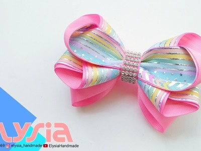 Laço Clarissa ???? Ribbon Bow ???? DIY by Elysia Handmade