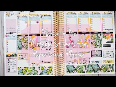 Plan with Me. Printable Stickers. Paper Crown Planner
