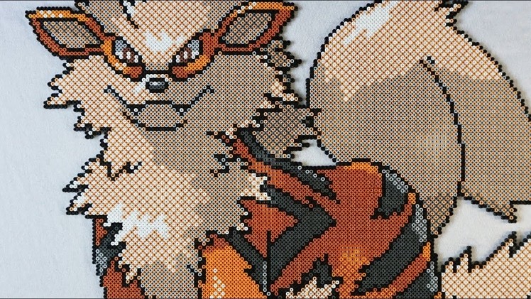 Pokémon ARCANINE (Big Version) - Perler Beads Pixel Art