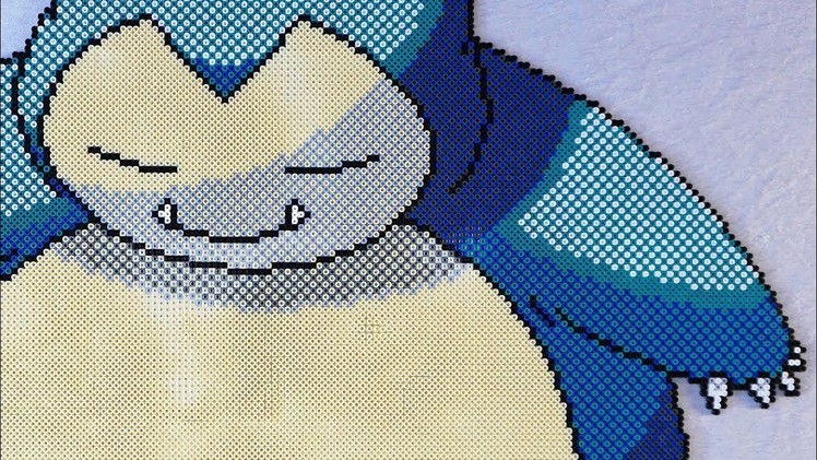 Pokémon SNORLAX (Big Version) - Perler Beads Pixel Art