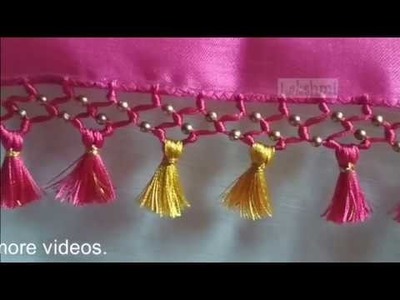 Saree Kuchu.tassel using small plain beads-New design